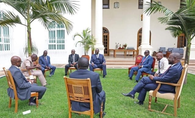 PHOTOS: Expelled ODM Rebel MPs Meet President Ruto at State House