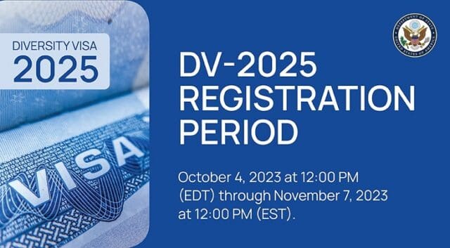 DV 2025 Green Card Lottery Opens on October 5 2022-Try Your luck