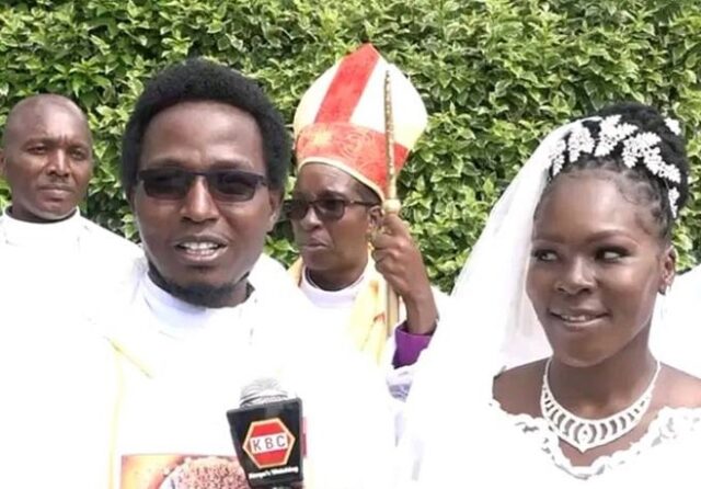 Kenyan Catholic Priest Breaks Rule, Weds In a Colourful Event