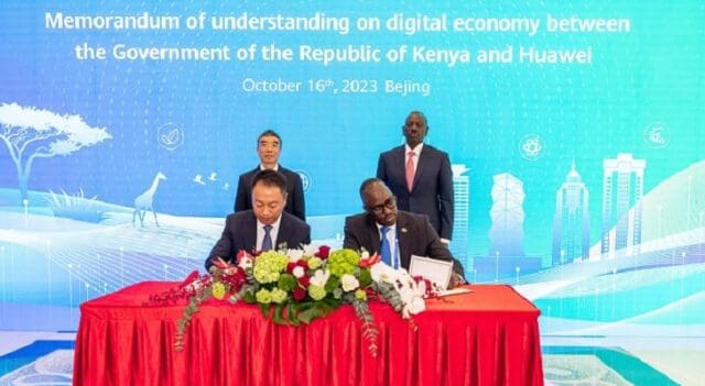 Kenya Govt Signs MoU with Huawei to Promote Digital Transformation