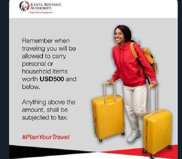 Kenyans Angry Over KRA Plans to Tax Personal items Worth $500