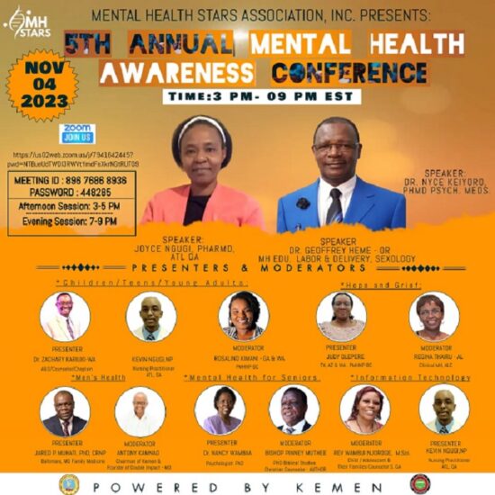 Virtual Mental Health Awareness Conference on November 4th 2023