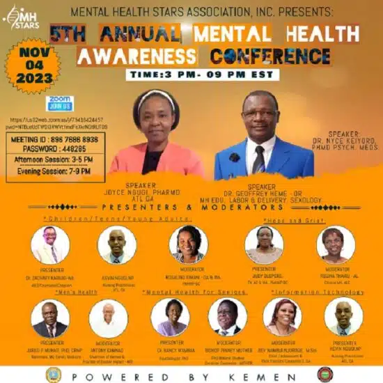 Virtual Mental Health Awareness Conference on November 4th 2023