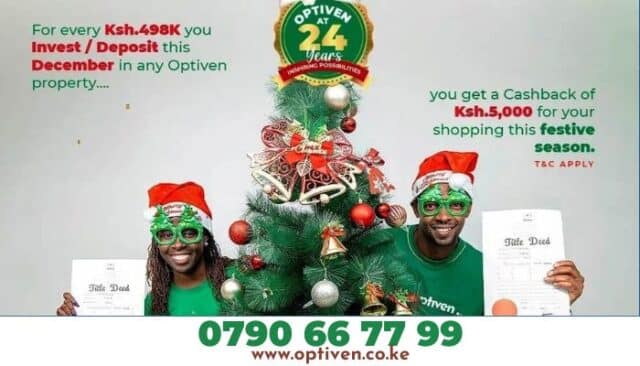 Christmas Comes Early With Optiven: Investors Get ksh5,000
