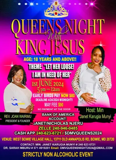 Queens Night With King Jesus In Bowie Maryland (DMV) 