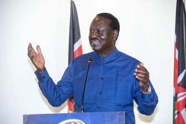 Raila drop request after a Hostile Rebellion in Nyanza