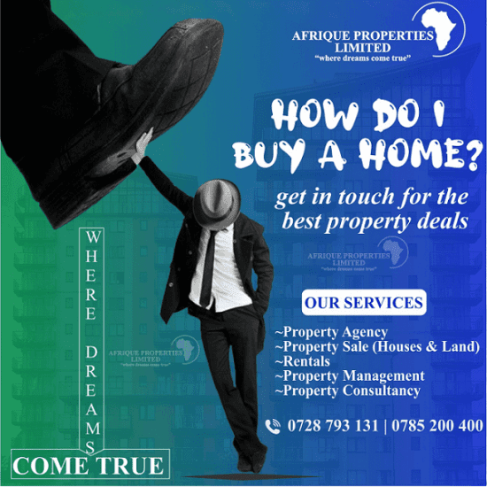 Good News: Afrique Properties has best deals in property Management