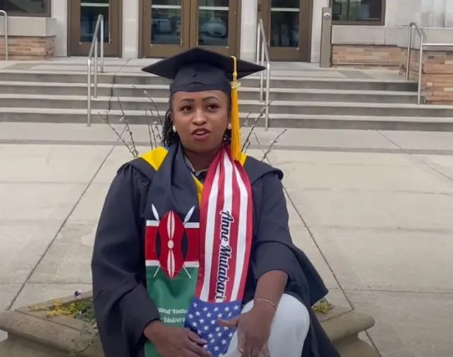 Anne Mutabari's Graduation from Grand Valley State University