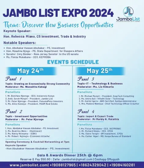 Invitation: Memorial day weekend Jambo List's business Expo 2024