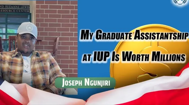 Joseph Ngunjiri's IUP Graduate Assistantship: Valuable Opportunity 