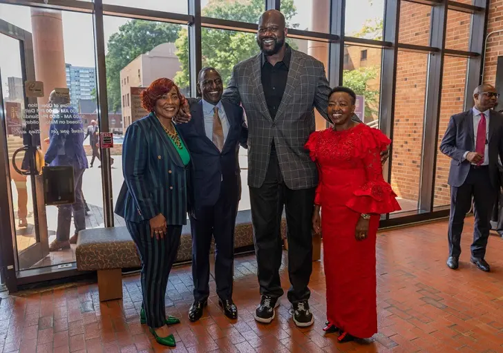 VIDEO: Ruto Mesmerized to Meet NBA Legend Shaquille O'Neal