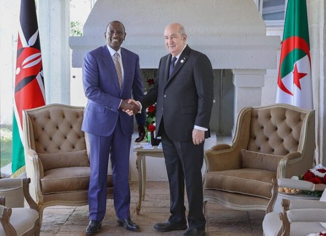 Ruto Secures Support for Raila's AU Bid from Alegrian President