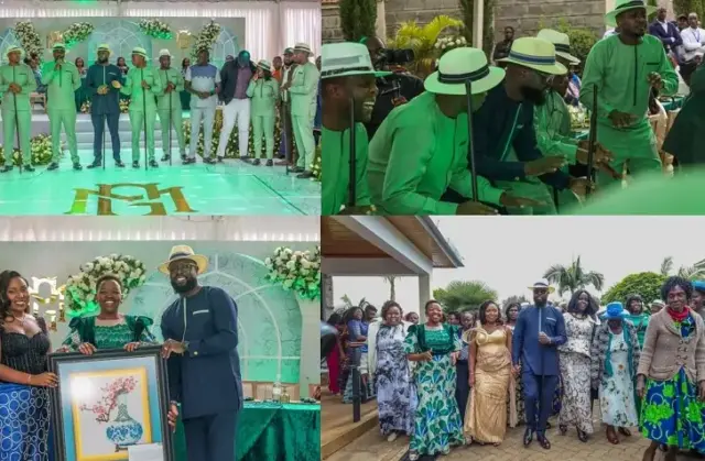 State House official Gerald Bitok's Green-themed colourful wedding