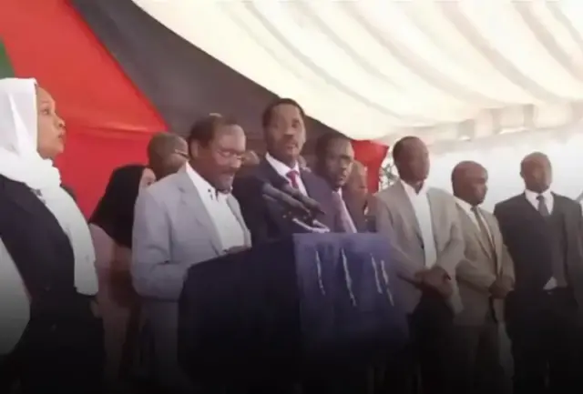 VIDEO: Goons Disrupt Kalonzo, Azimio Press Conference