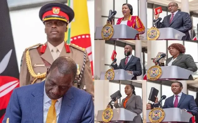 President Ruto Officiates the Swearing-in of 19 Cabinet Secretaries