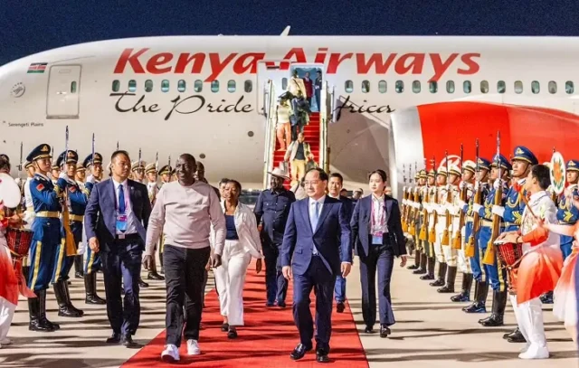 Ruto Lands In China Accompanied by Azimio Leader Raila Odinga