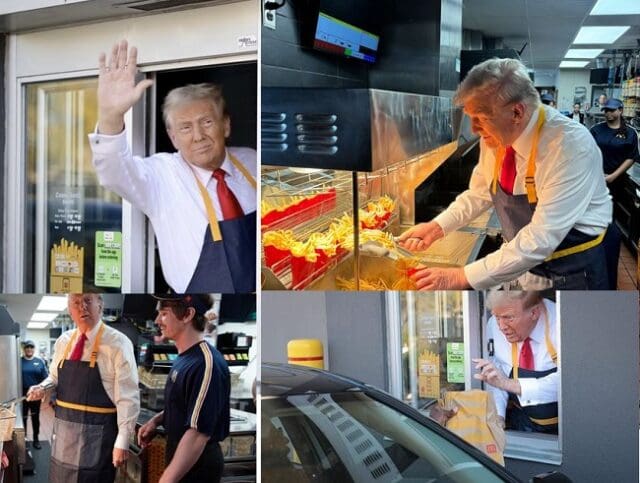 VIDEO: Donald Trump Working in A McDonalds Excite Onlookers