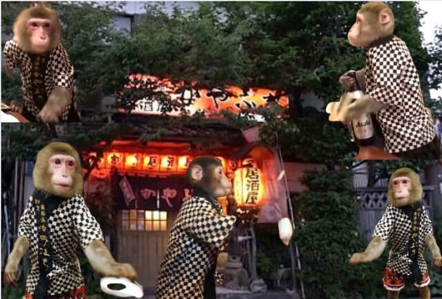 Amusing Tale: Kayabukiya Tavern where Monkeys Work as Waiters