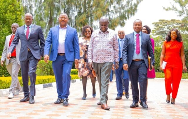 Geoffrey Kinyanjui, Diaspora Reps Visits Gachagua's Home