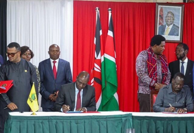 10 Key Points of MOU Signed by William Ruto and Raila Odinga 