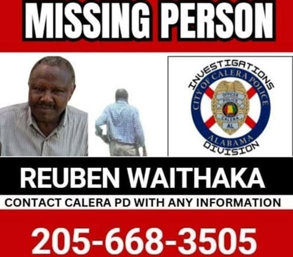 Reuben Waithaka: A Visitor From Kenya is Missing in Alabama