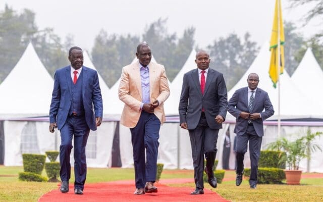 Ruto and Raila Odinga Joint Meeting with MPs Ends in Chaos