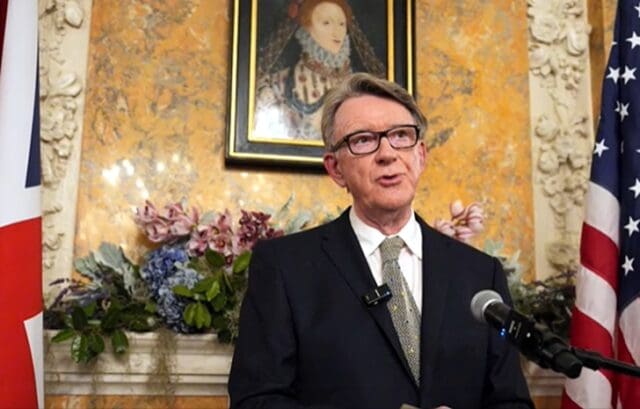 UK Fires Ambassador to Washington Over Epstein Links