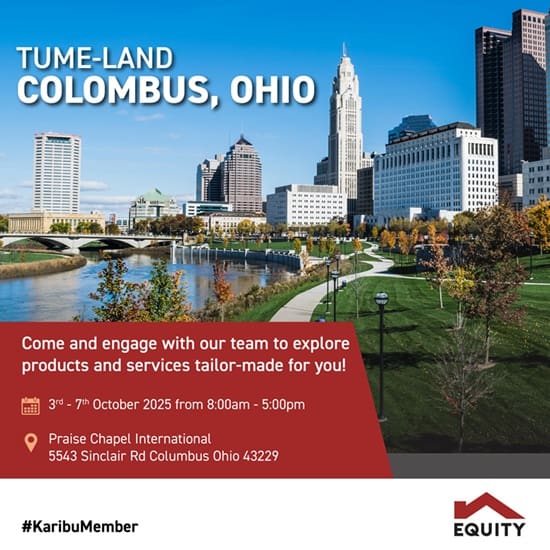 Come Meet Equity Bank Team in Columbus, Ohio, Oct 3rd to 7th