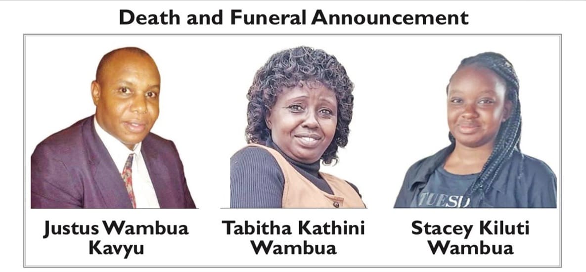 Tragedy Strikes Diaspora Leader Bernard Kavyu Family Loss
