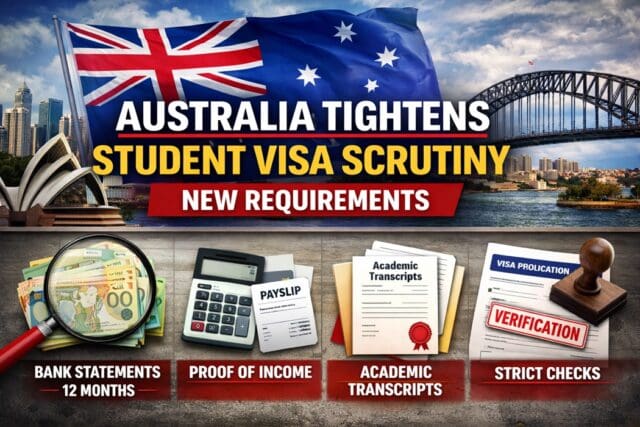 Australia Tightens Student Visa Scrutiny: New Requirements 