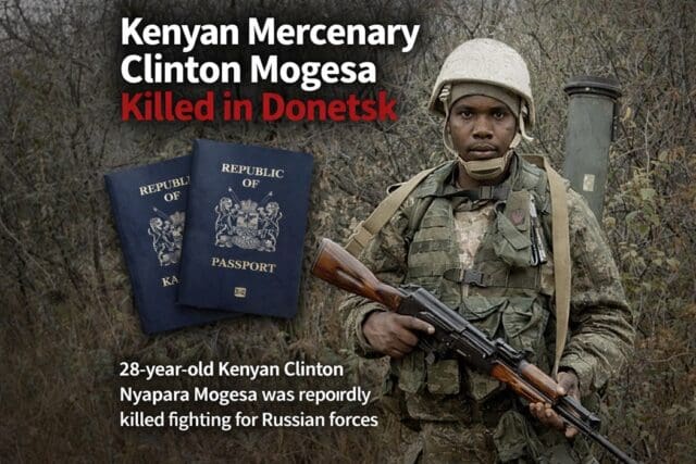Kenyan Mercenary Killed in Ukraine: Clinton Mogesa's Story