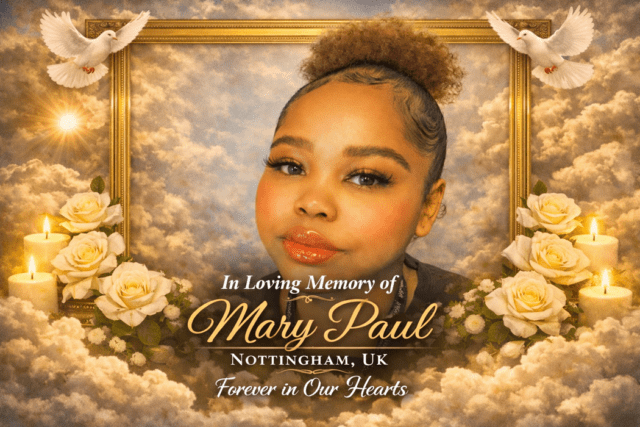 Death Announcement: Mary Paul of Nottingham, United Kingdom