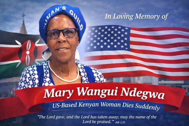 US-Based Kenyan Woman Mary Wangui Promoted to Glory