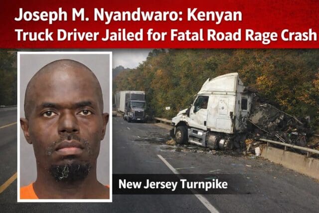 Kenyan Truck Driver Jailed for Fatal Road Rage Crash in NJ