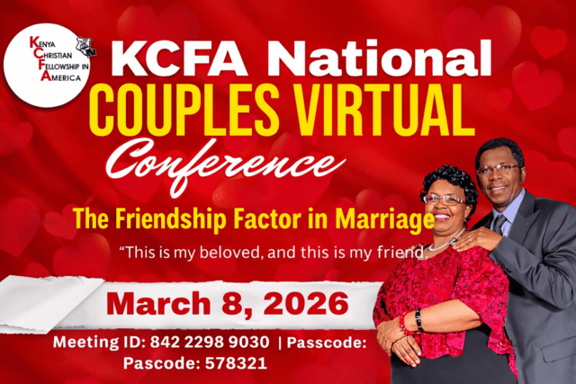 KCFA Couples Virtual Conference: Friendship Factor in Marriage 