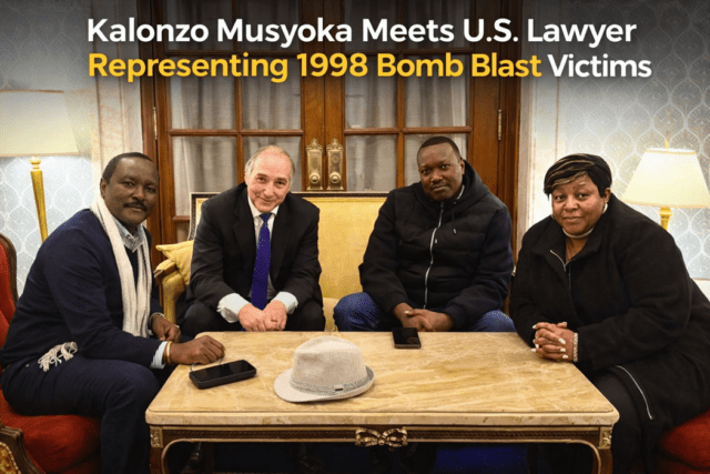 Kalonzo Meets US Lawyer Representing 1998 Bomb Blast Victims